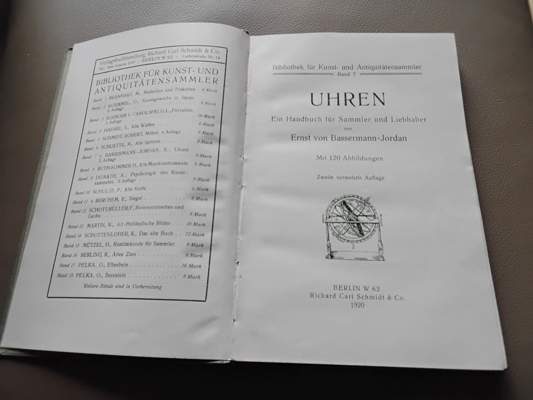 Libri: Uhren Buch 1920 – Usato da Biel/Bienne venduto da taki25 2