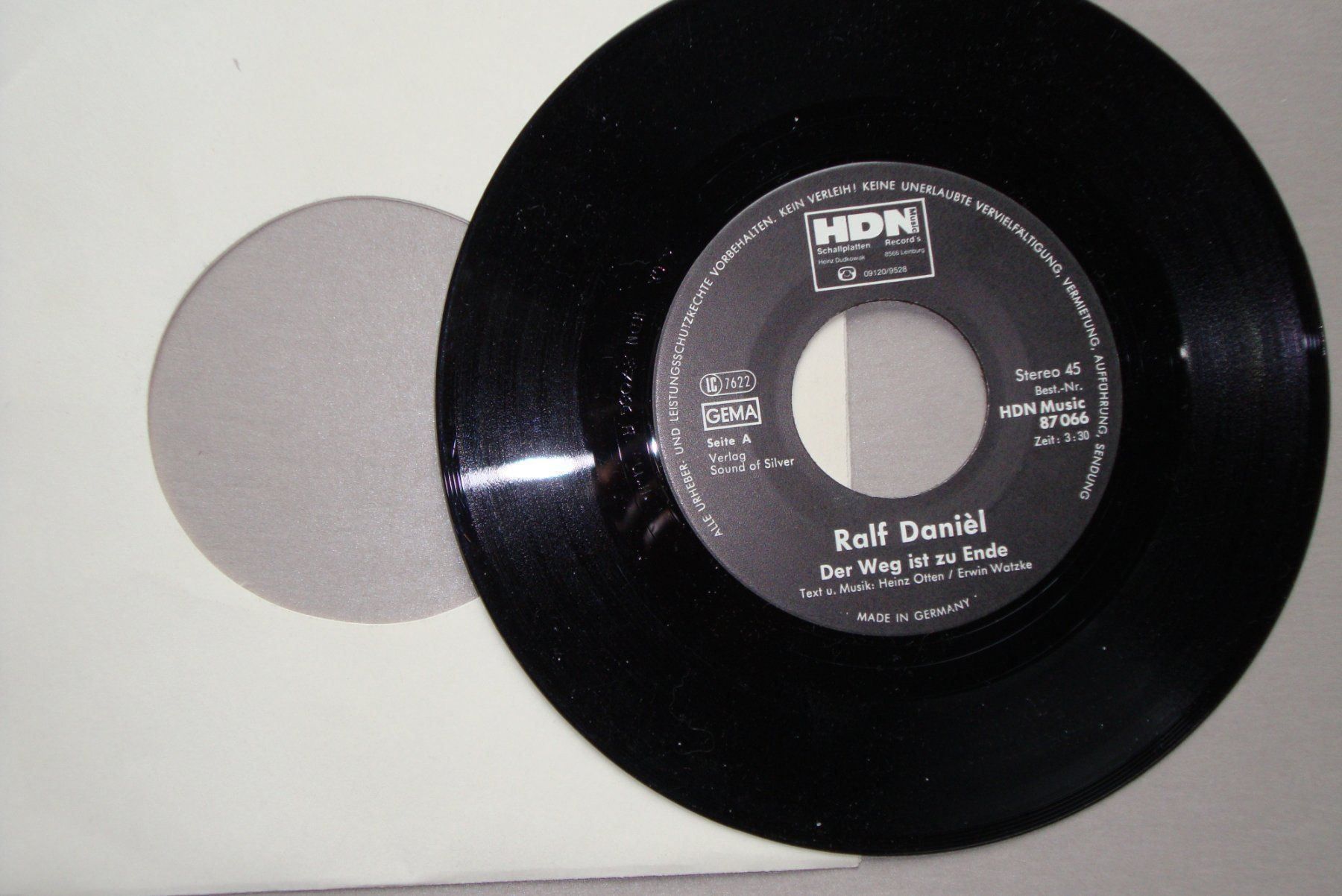 Dischi in vinile: RALF DANIÈL - DER WEG IST ZU ENDE – Usato da Bern venduto da Uli_10_11