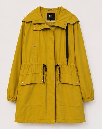 Zara, Übergangsjacke, Gr. S-M, Senfgelb-Grün.