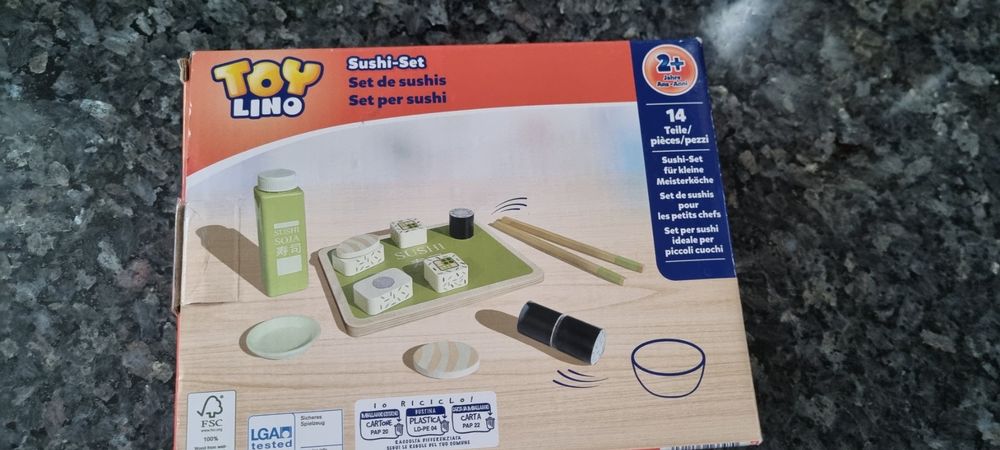 Tryco Sushi-Spielset 23-teilig Holz | Für Kinder Ab 18 Monate