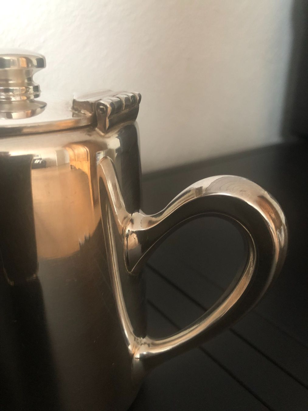 Théières: Antike versilberte Kaffee-/Tee-/Milchkanne ERCUIS – D'occasion à Samstagern par TAAF 6