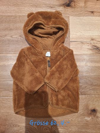 Teddy-Jacke mit Ohren, Grösse 62