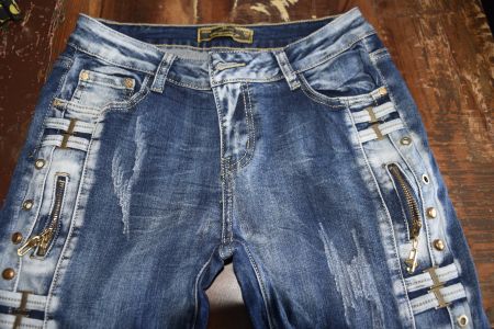 Lässige Denim Damen Hose Gr 38