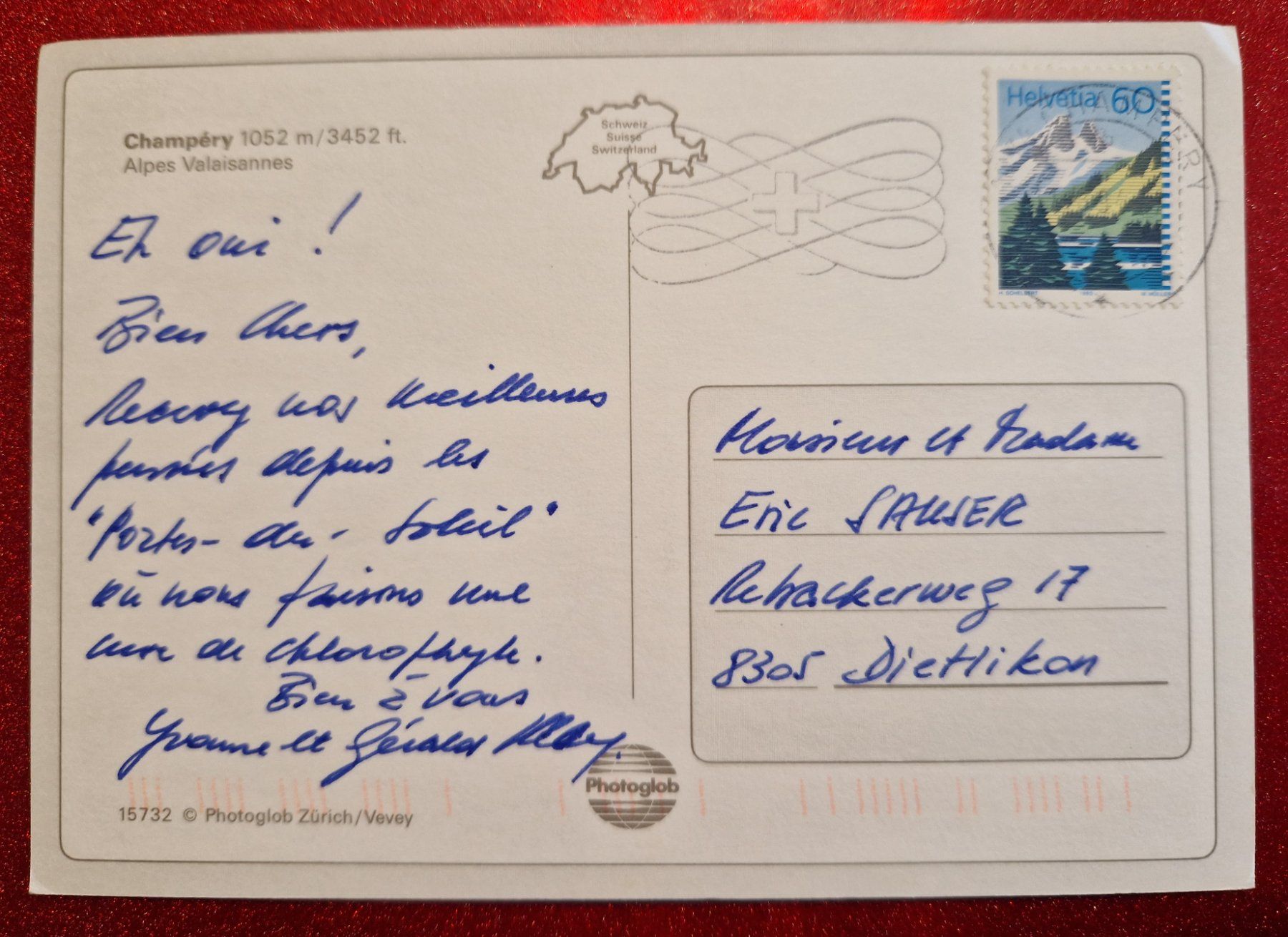 Cartoline postali: Champéry Mehrbildkarte 1994 – Usato da Melchnau venduto da Fishel 1