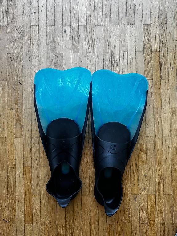 Decathlon Pinne, Maschere & Boccagli: Flossen von Decathlon "Tribord" Gr. 34/35 – Usato da Zürich venduto da Babylonia
