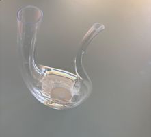 Eleganter Glas-Dekantierer / Weinkaraffe U-Form, NEU