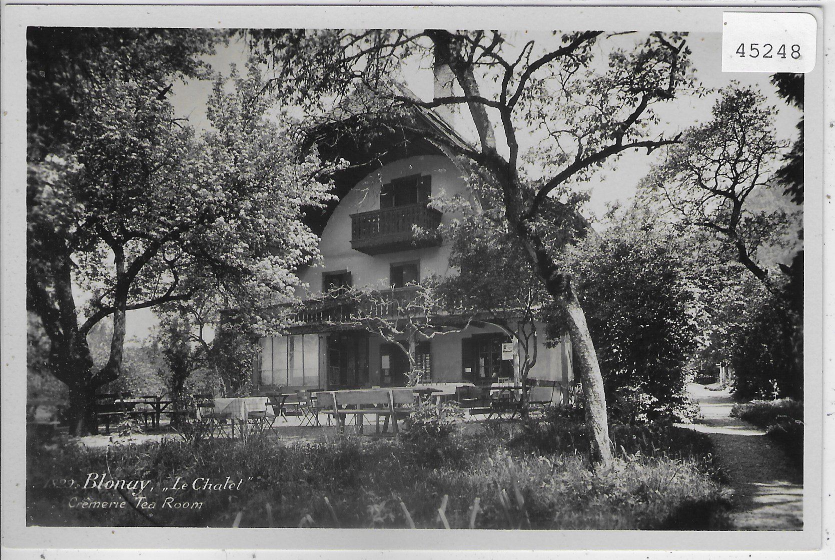 Cartoline postali: Blonay - "Le Chalet" Cremerie Tea Room – Usato da Ettingen venduto da Kartenplanet