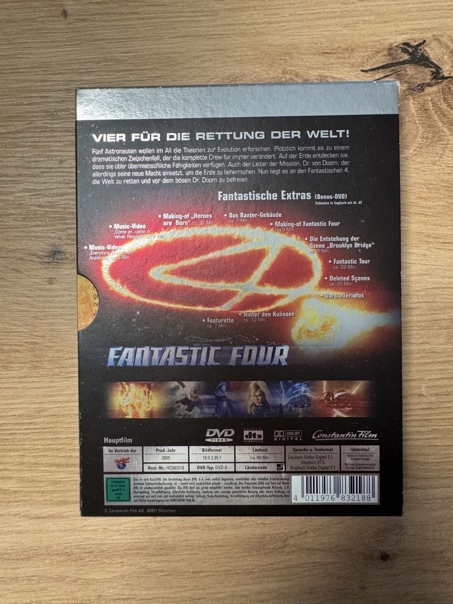 Tutti i DVDs: Fantastic Four DVD - Premium Edition - Box – Usato da Biberist venduto da etesummer 1