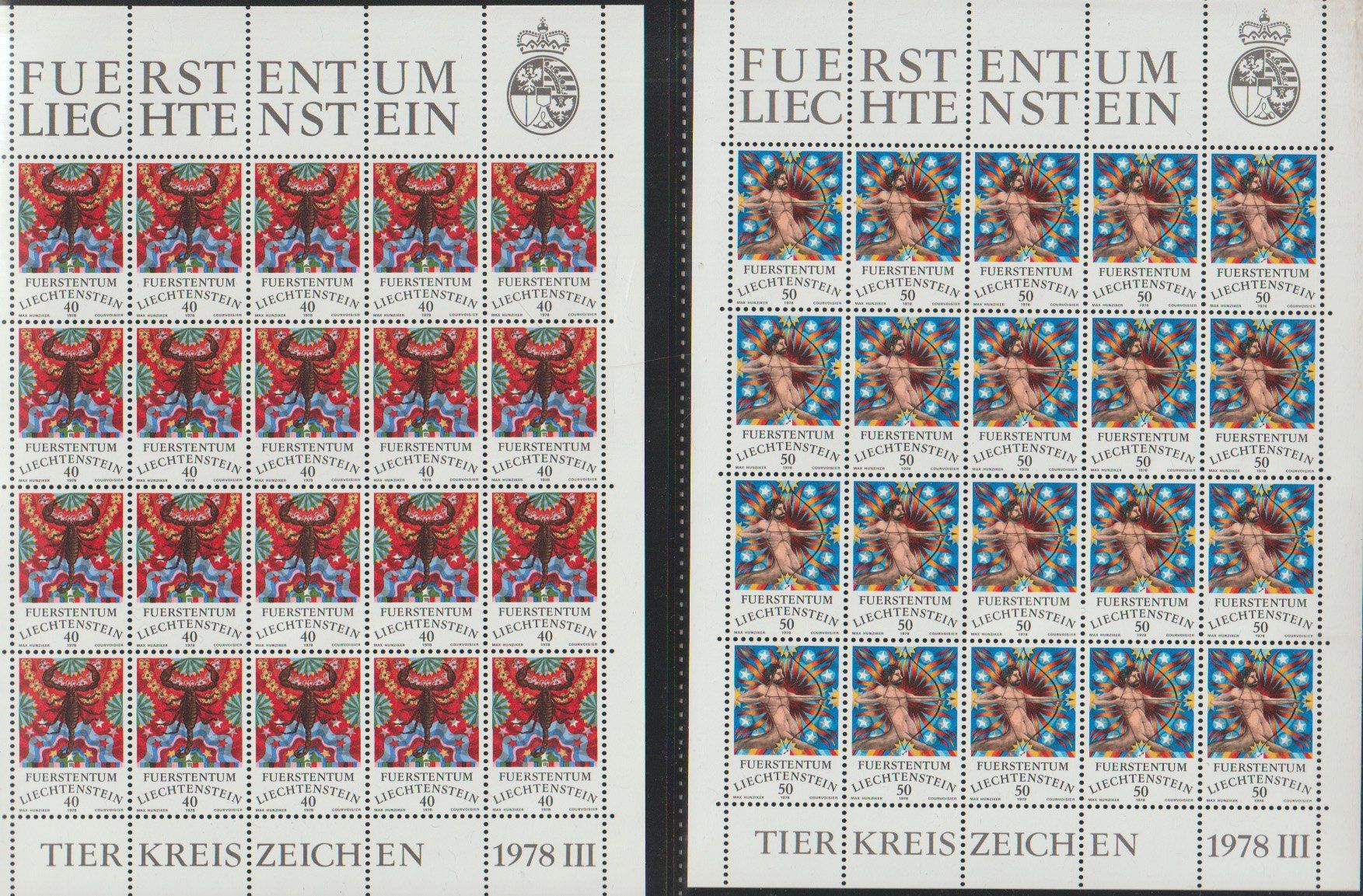 Alle Briefmarken: Blocs de Timbres Liechtenstein ** – Neu und originalverpackt aus Crans-Montana von kira56 2