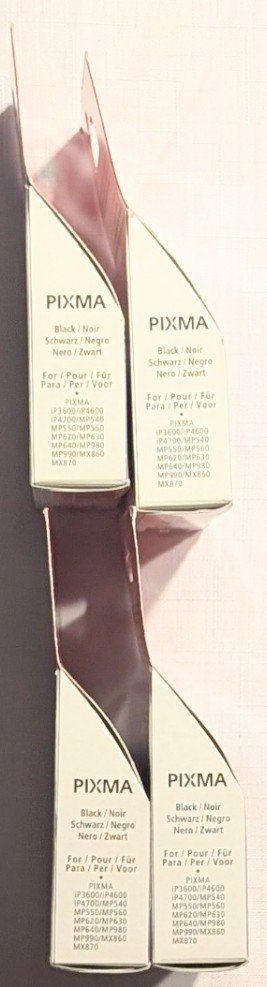 Canon Cartucce per stampanti & toner: 4x CANON Tintenpatrone BK CLI-521BK PIXMA 9ml – Nuovo e nell'imballaggio originale da Wängi venduto da ABIZONE-86 3