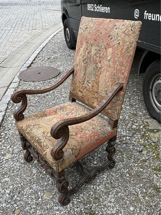 .Antike Stuhl mit Lehne Kaufen auf Ricardo