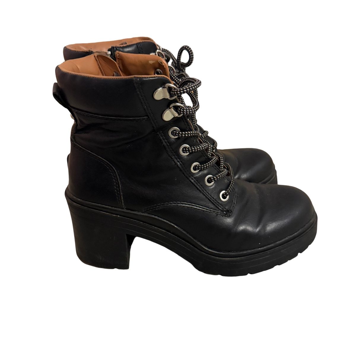 Scarpe da donna: Ankle Boots, Lace Up, Black, Size 38, Fall Look – Usato da Bursinel venduto da rud_9mxh 1