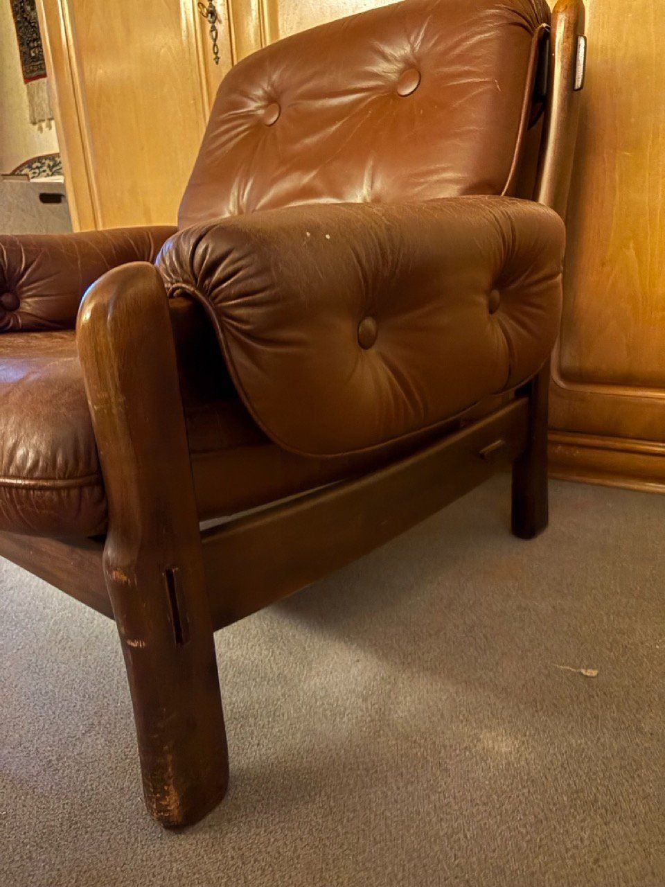 Fauteuils: Brauner Ledersessel Vintage – D'occasion à Ins par ab_80 1