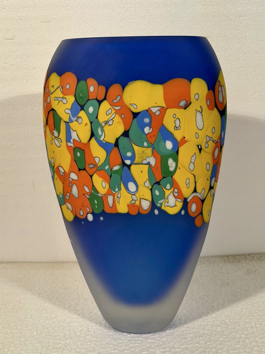 Vasi & Recipienti: Jean-Luc GARCIN Colourful, Unique Design Vase – Usato da Lausanne venduto da artnouveau04 4