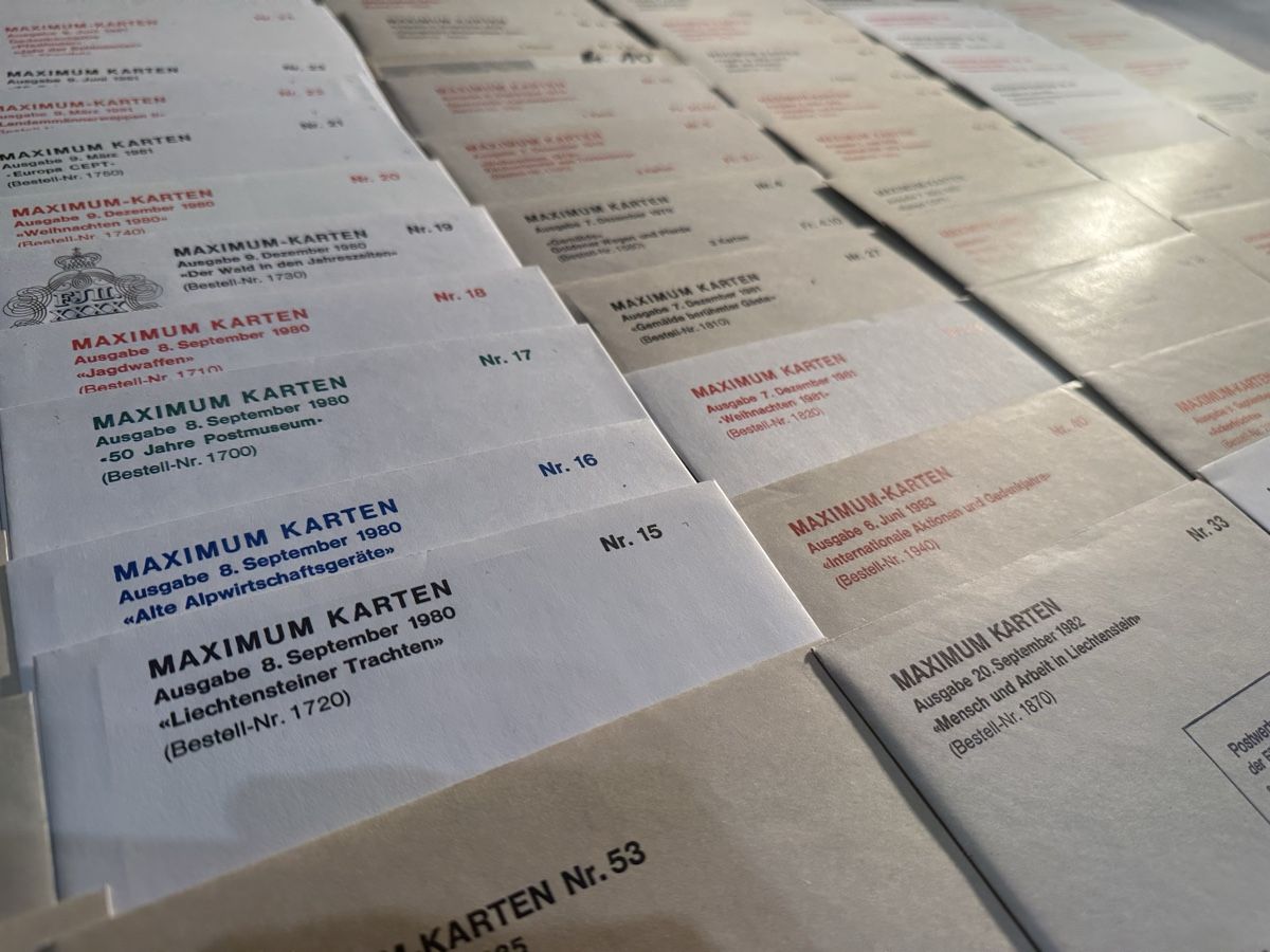 Alle Briefmarken: XXL Sammlung Maximum Karten Lichtenstein FL – Gebraucht aus Stettfurt von 2442 1