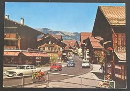 Gstaad Dorfstrasse/ Oldtimer Autos