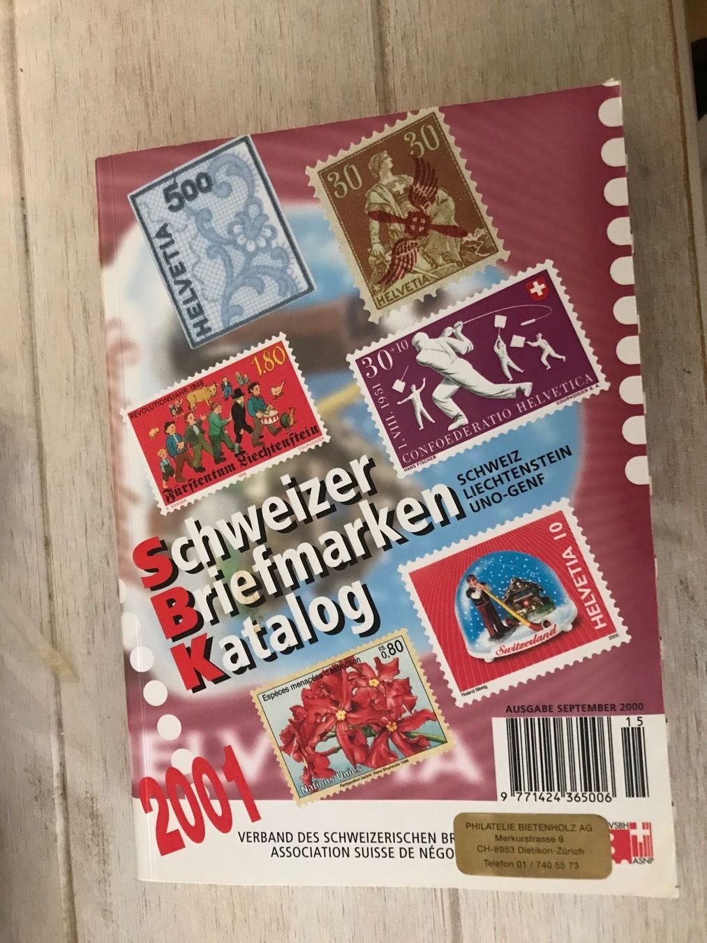 Tutti i francobolli: Schweizer Briefmarkenkatalog 2001 (400-2) – Usato da St. Gallen venduto da Setin