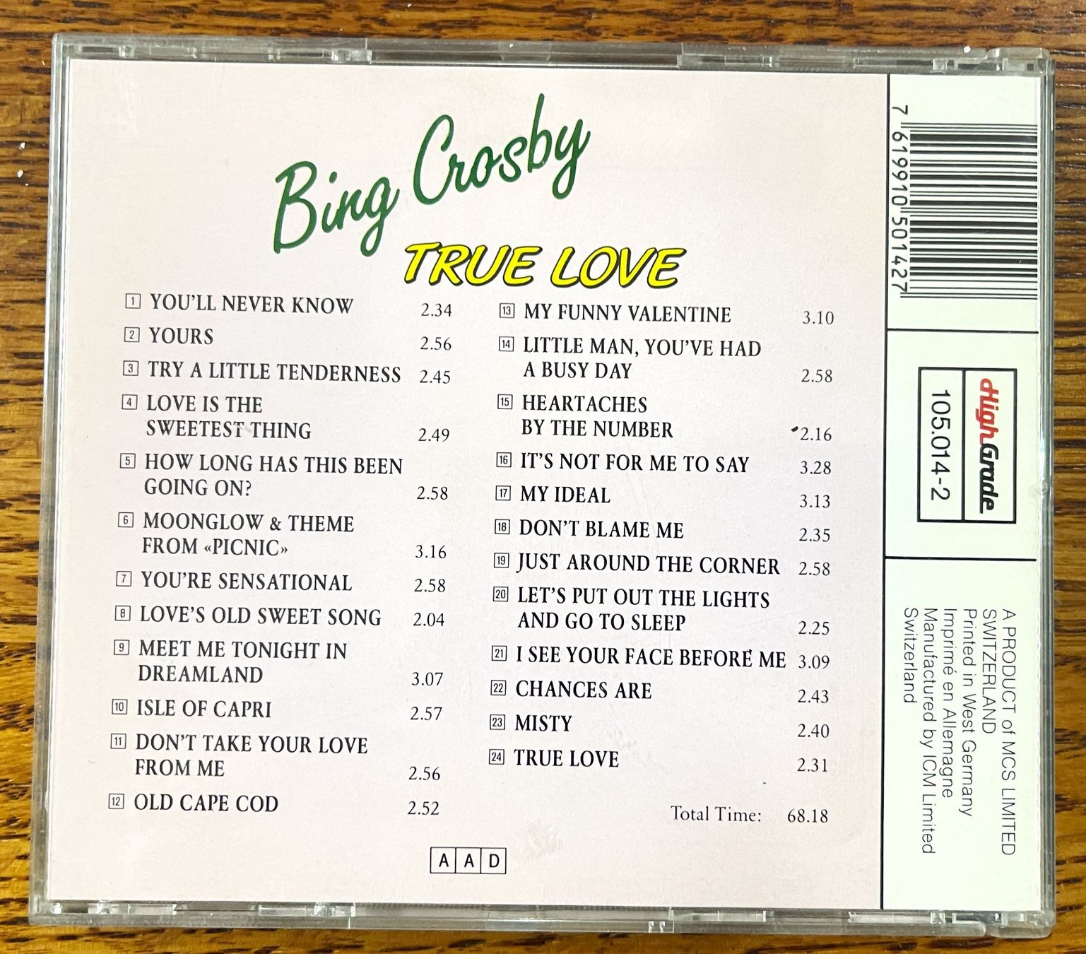 CD: Bing Crosby: True Love CD – Usato da Oftringen venduto da Vucki 1