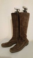 Braune Wildlederstiefel Gr. 38