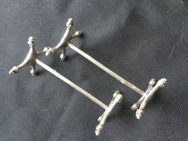 * 2 X JOLIE POSE COUTEAU JEZLER EN ARGENT 800 COMME NEUF