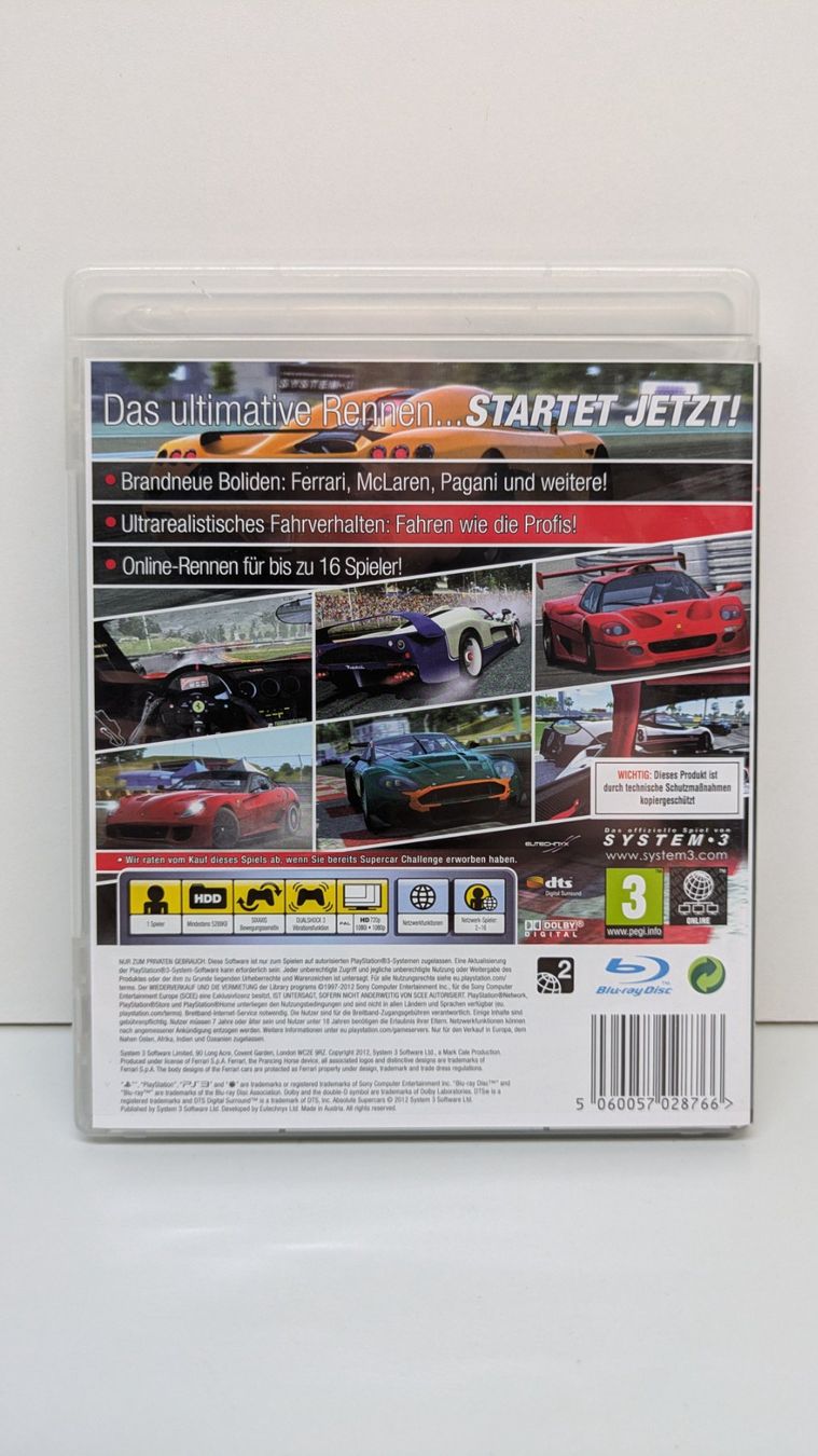 Spiele: Absolute Supercars - PlayStation 3 – Gebraucht aus Menziken von mame18 2
