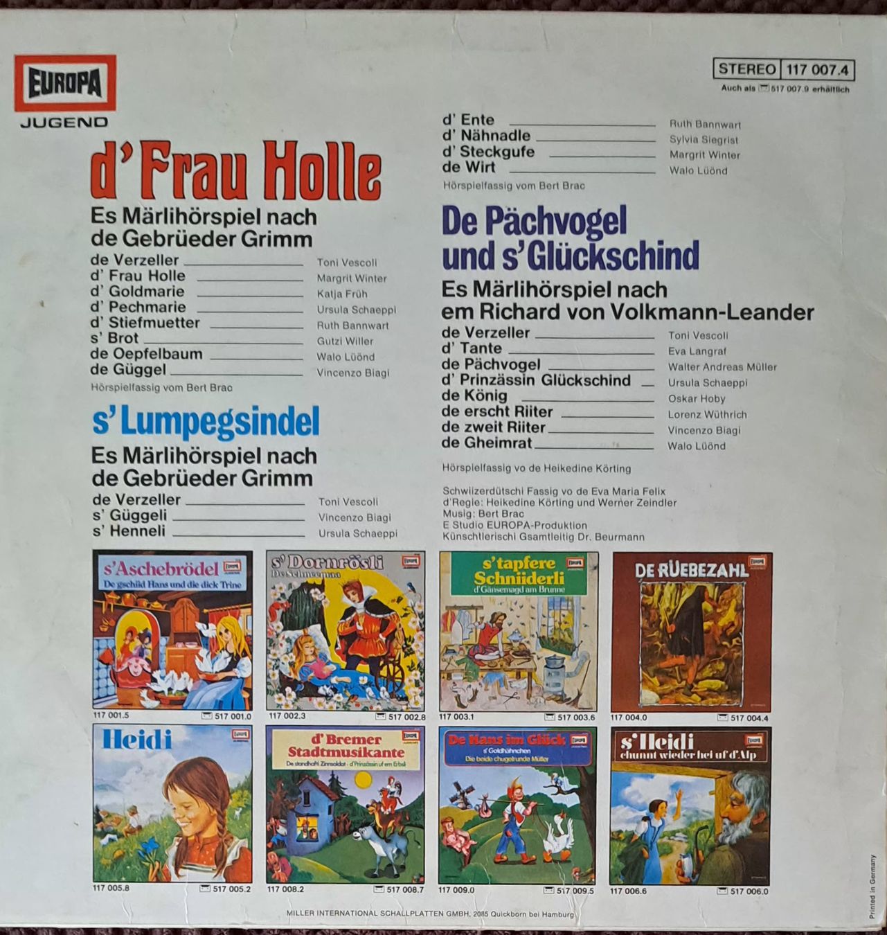 Schallplatten: D Frau Holle - Kinder LP – Gebraucht aus Zuerich von Mocambo19 1