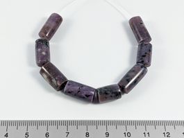 Charoit Zylinder Perlen 12 bis 18mm, 8Stk.