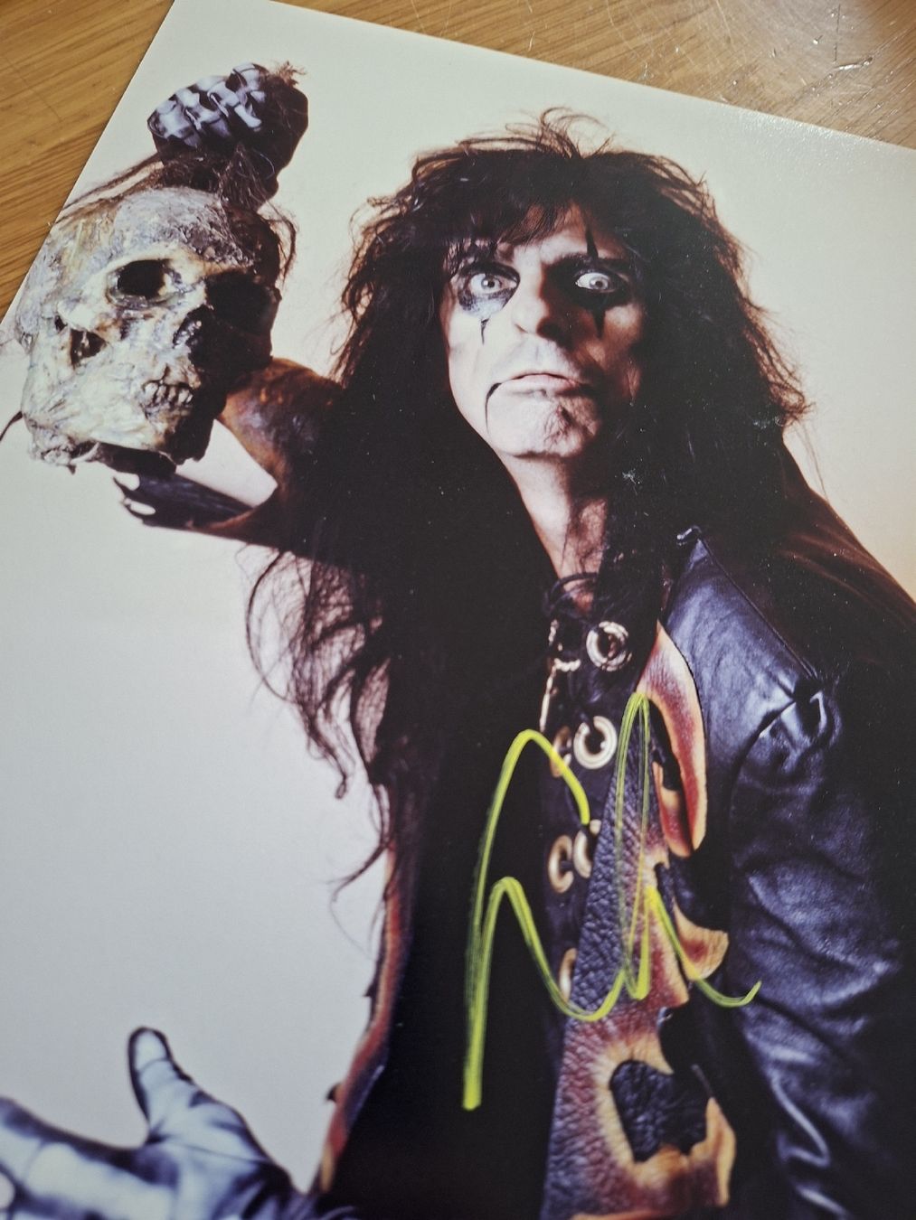Autografi: Alice Cooper Autogramm Grossfoto A4 – Usato da Thun venduto da wuschu 1