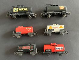 Kesselwagen Konvolut für Bastler (6 Wagen)