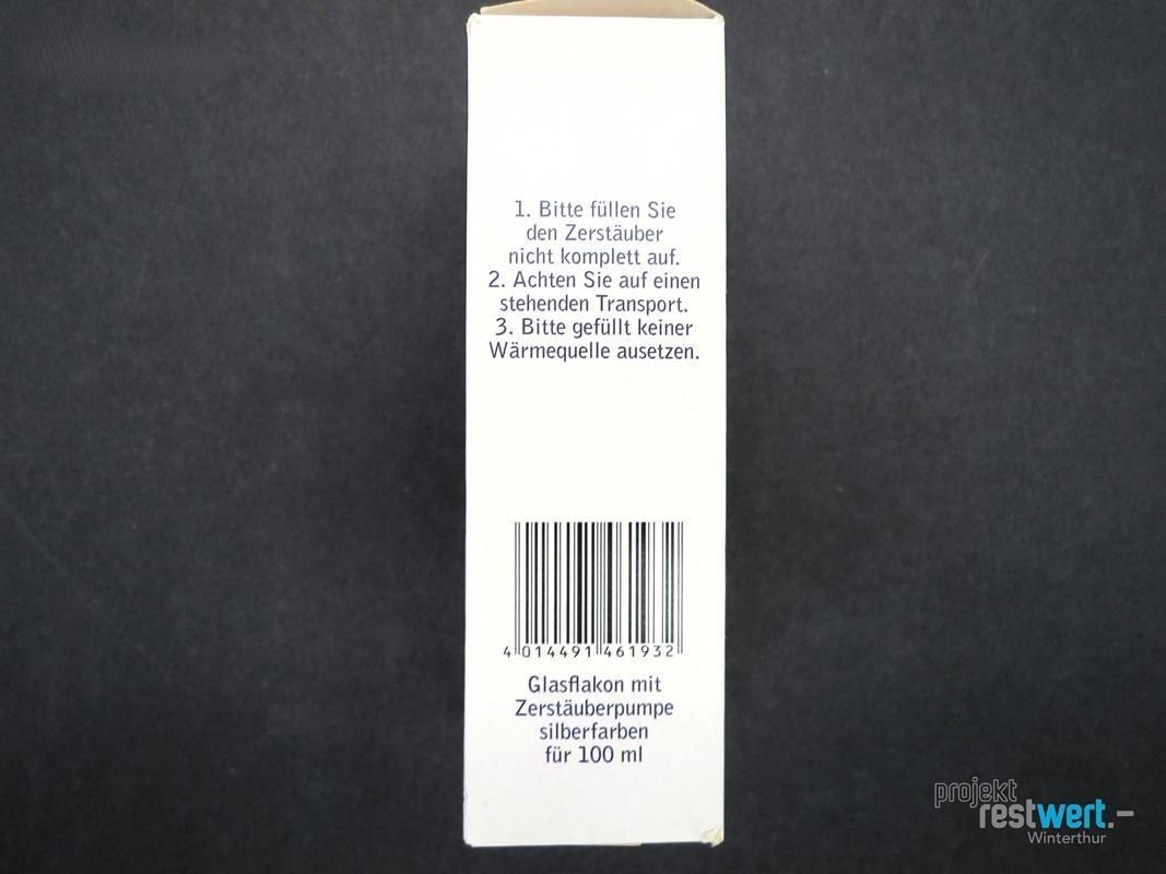 Sonstiges für Haushalt & Wohnen: ZERSTÄUBER Klarglas oval silber 100ml – Neu (gemäss Beschreibung) aus Winterthur von Restwert_Winterthur 2
