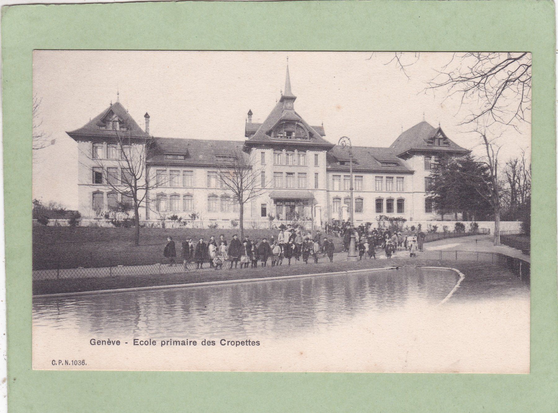 Cartoline postali: Genève Ecole primaire des Cropettes – Usato da Herisau venduto da Lisegrat2008