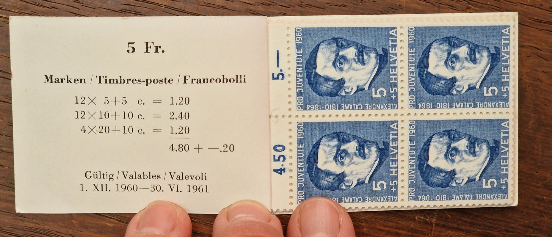 Tutti i francobolli: Pro Juventute Markenheft 9 - 1960 - POSTFRISCH - D – Usato da Aesch LU venduto da briefmarken.uray 1