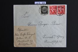 Brief Deutsches Reich 1938 Guben - Zürich           Los 6090