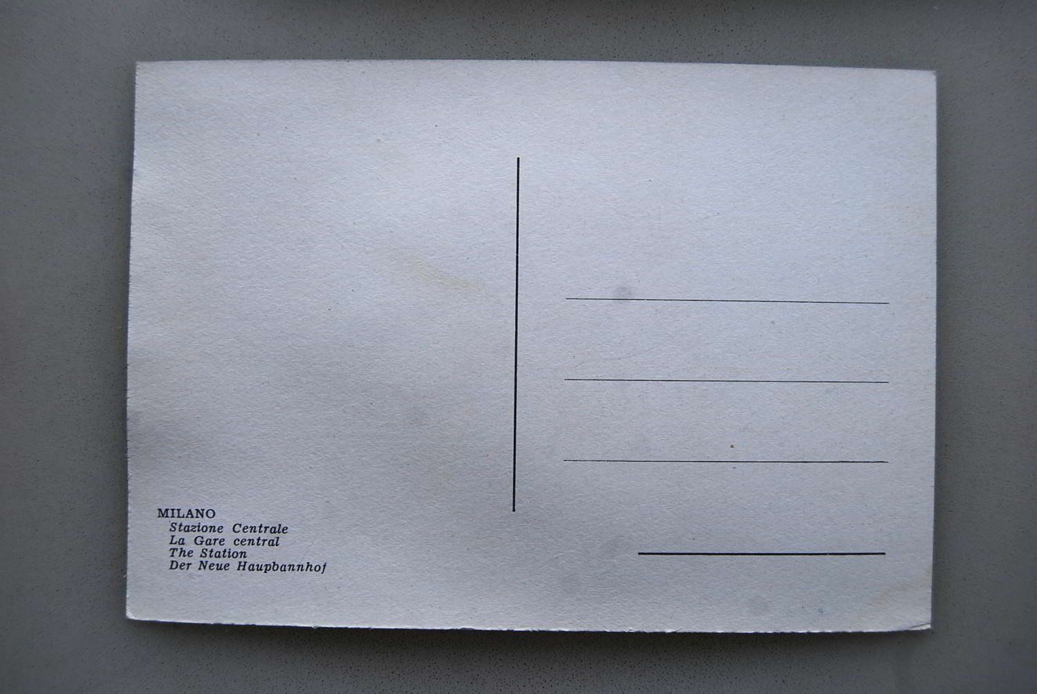 Cartoline postali: AK Milano, Stazione Centrale – Usato da Rüfenacht BE venduto da Toro06 1