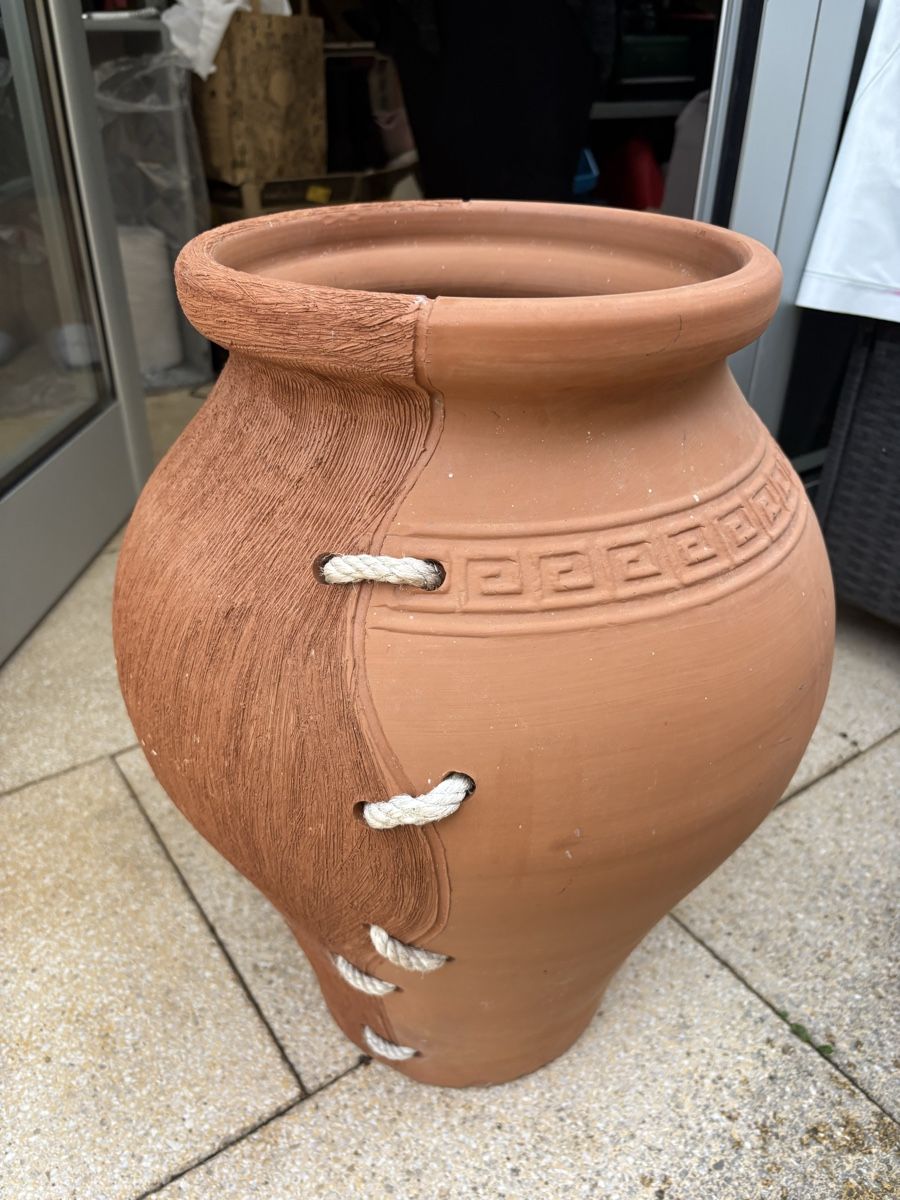 Vasi per fiori: Terrakotta Topf Vase 🏺Blumentopf griechisch – Usato da Wollerau venduto da Loli-04 2