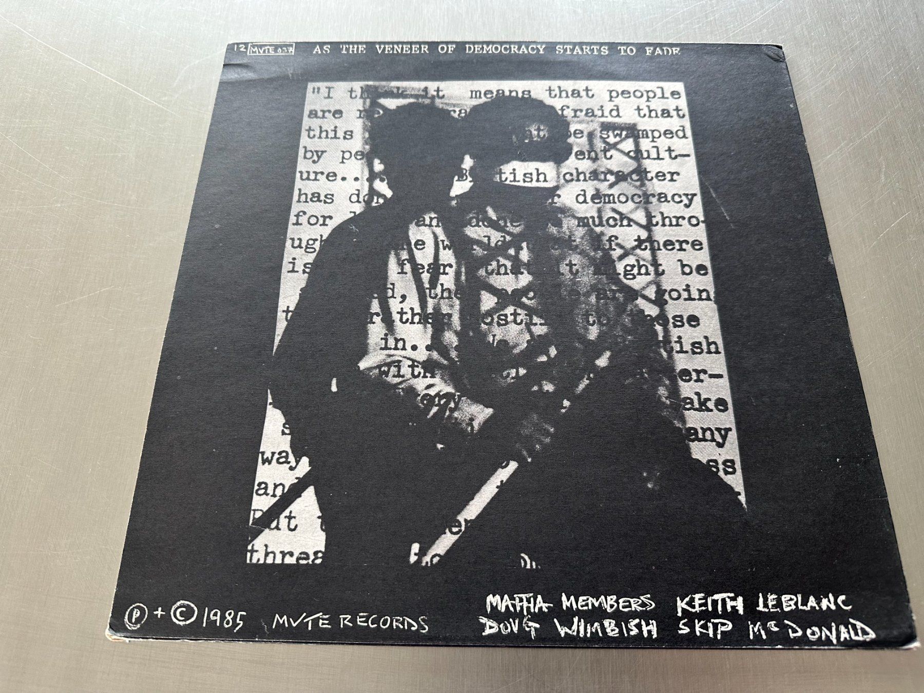 Dischi in vinile: MARK STEWART 12 HYPNOTISED - THE POP GROUP - THE MAFIA – Usato da Sion venduto da jaipur1401 1