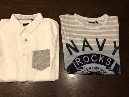 IKKS t-shirt et chemise garçon 138cm manches longues