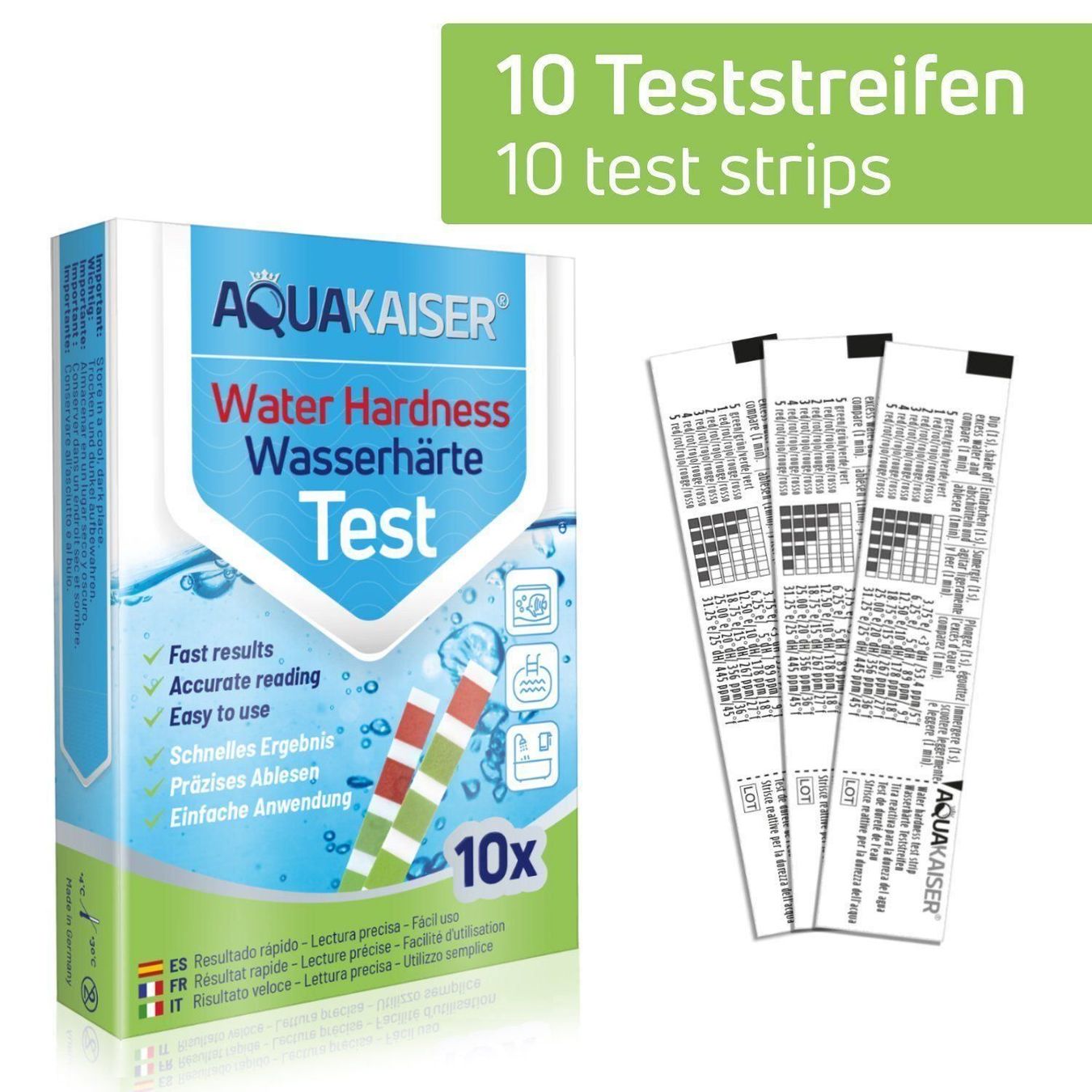 Altro per la casa: Wasserhärte testen und messen – Nuovo e nell'imballaggio originale da Steinmaur venduto da umweltcheck