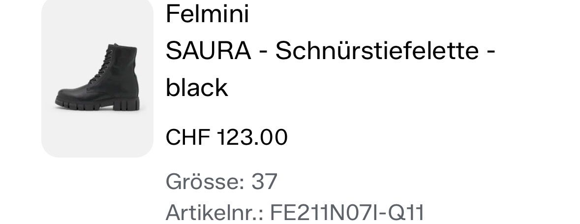 Chaussures femmes: Schnürstiefelette Felmini Gr 37 – Neuf (Voir description) à Männedorf par Topolina87 6