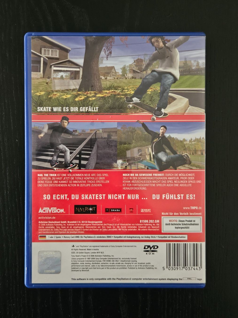 Sony Giochi: Tony Hawk's Project 8 (PS2) – Usato da Zürich venduto da sodamnme 2