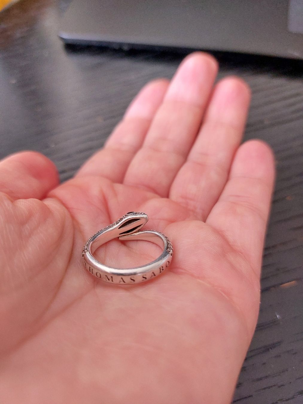 Thomas Sabo Anelli: Thomas Sabo Silberring Schlangen Design Grösse 52 – Usato da Horgen venduto da prinza 6