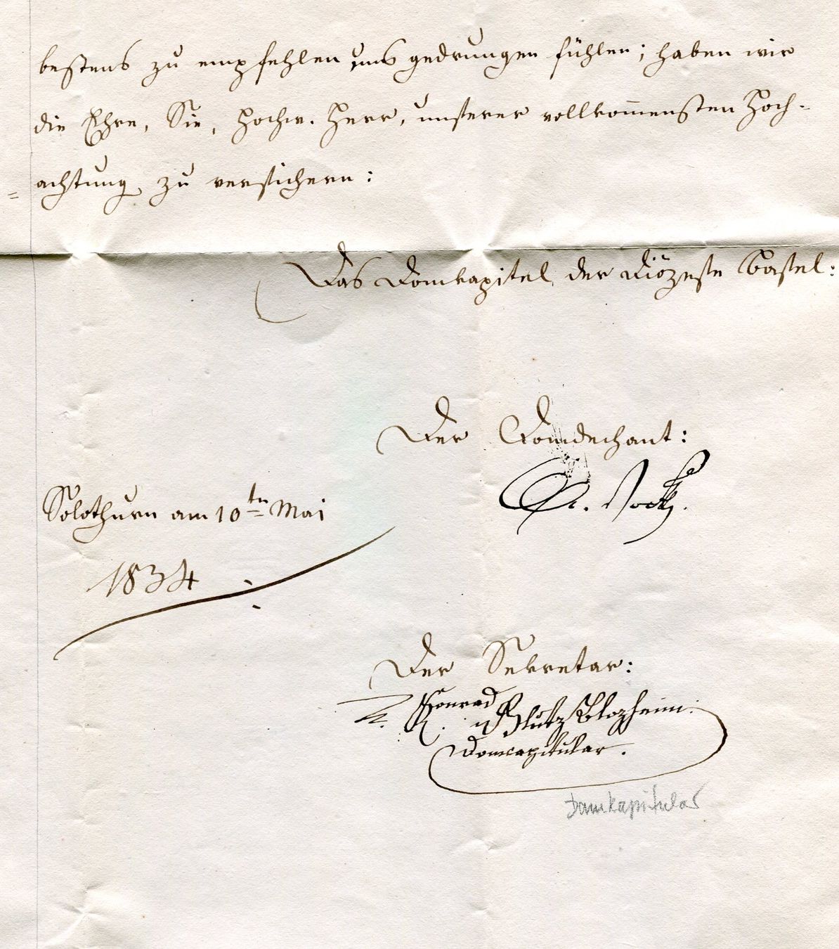 Tutti i francobolli: Faltbrief von Solothurn nach Kirchdorf 1834 – Usato da Opfikon venduto da Prophila 3