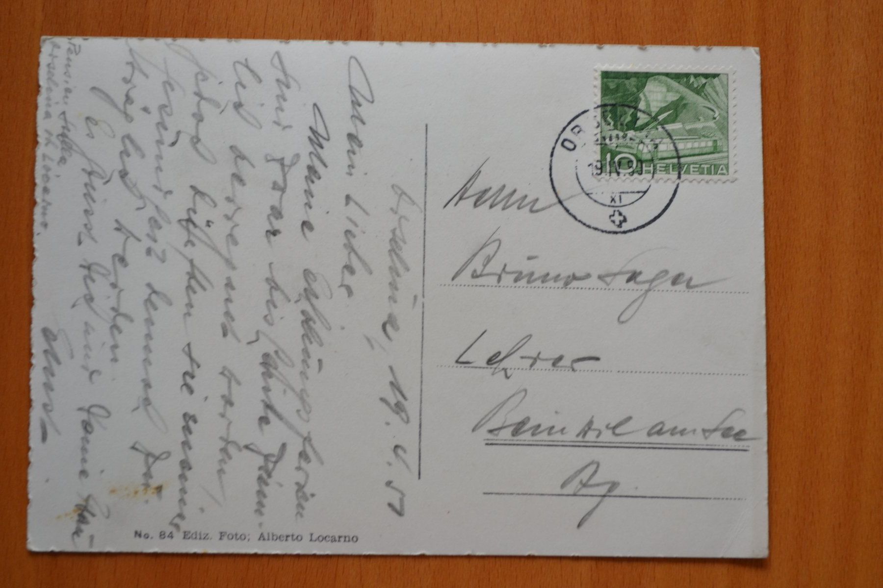 Cartoline postali: AK Locarno TI – Usato da Beinwil am See venduto da kajak55 1