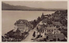 Hilterfingen, Hotel Bellevue au Lac, gelaufen 1930