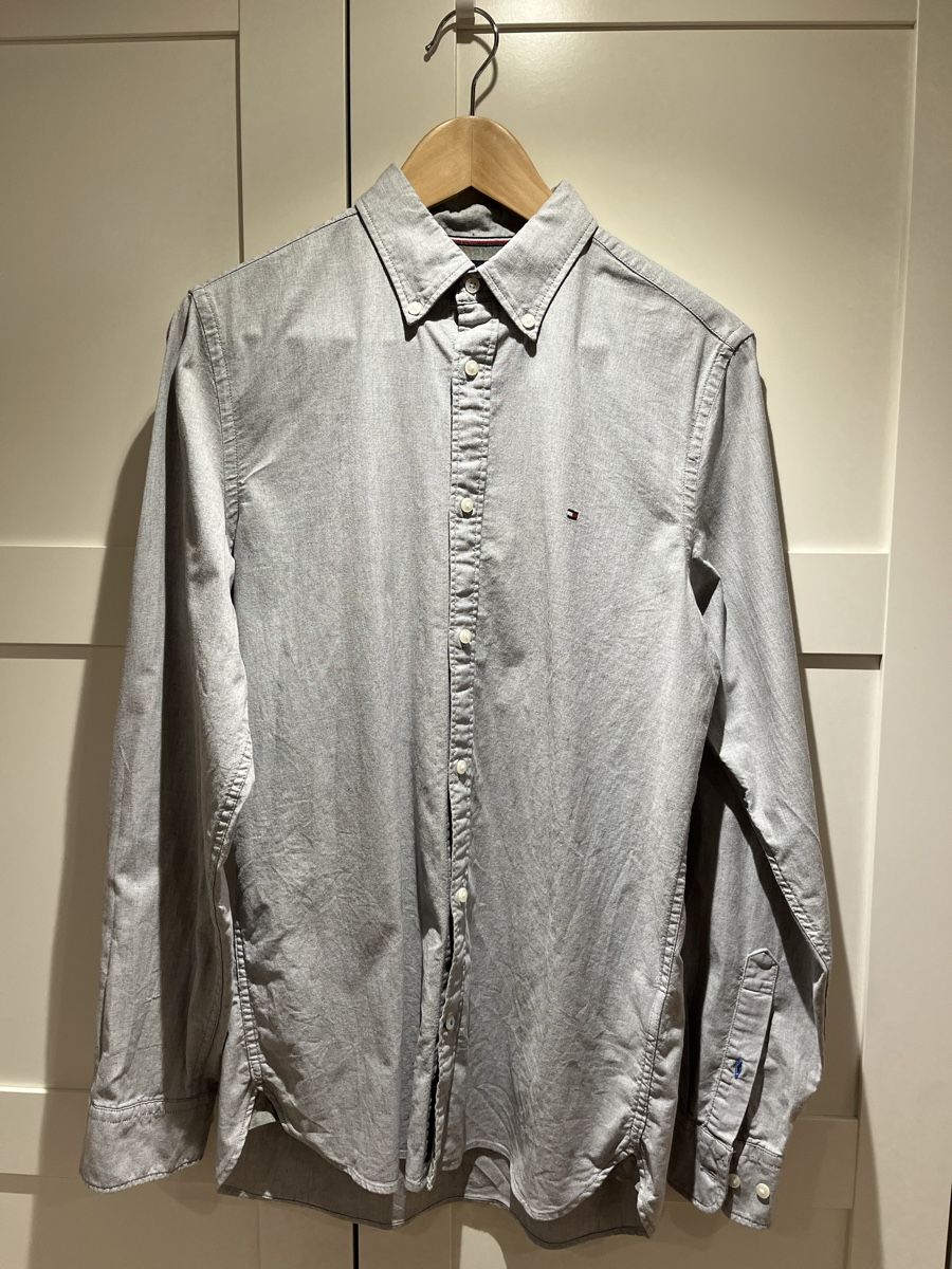 Tommy Hilfiger Camicie: Tommy Hilfiger Hemd Grau – Usato da Schneisingen venduto da elsi33