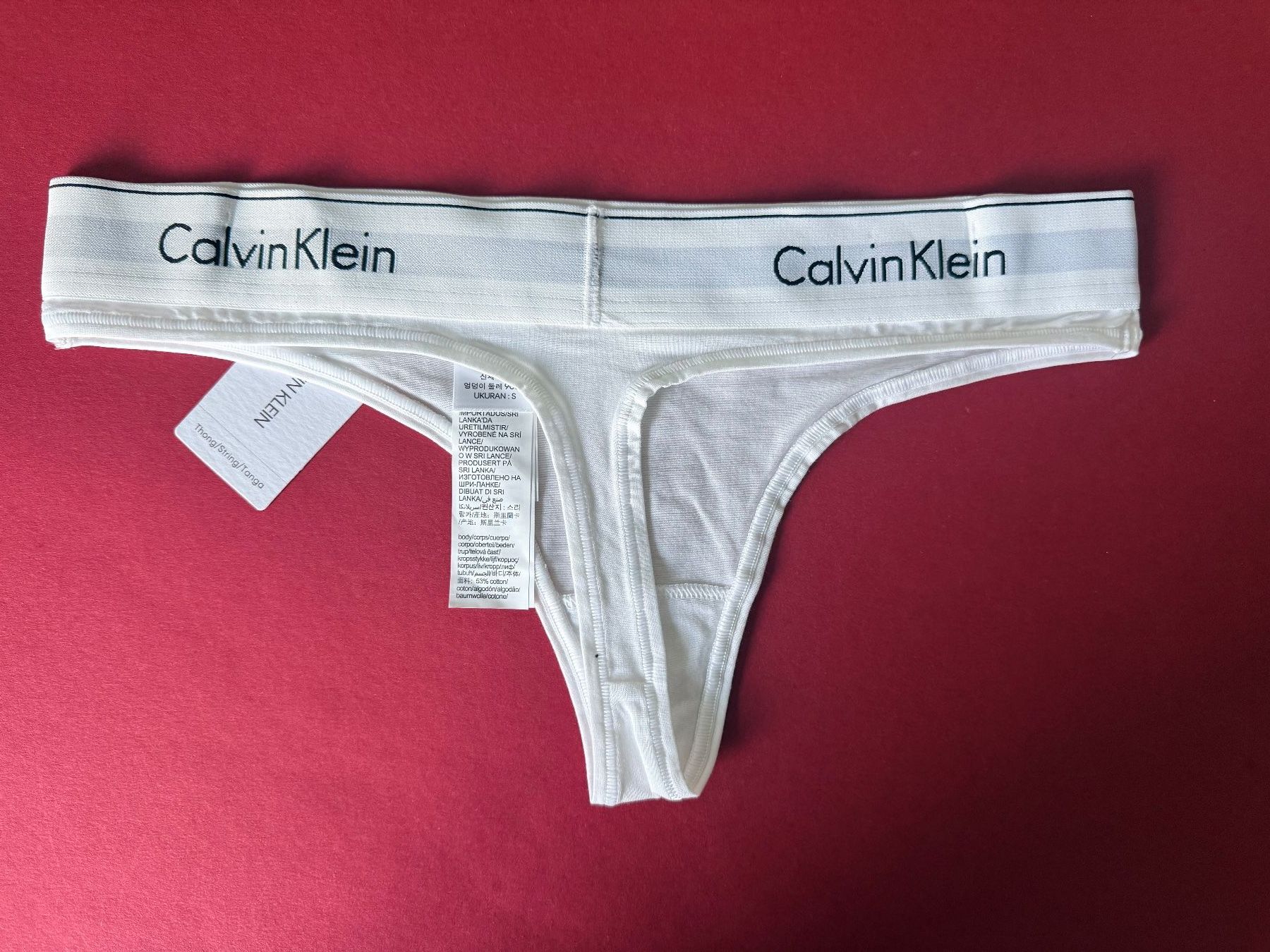 Calvin Klein Altra biancheria intima: String, CALVIN KLEIN, Grösse S, 1 Stück in Weiss – Nuovo e nell'imballaggio originale da Rudolfstetten venduto da gst_g7xl 3