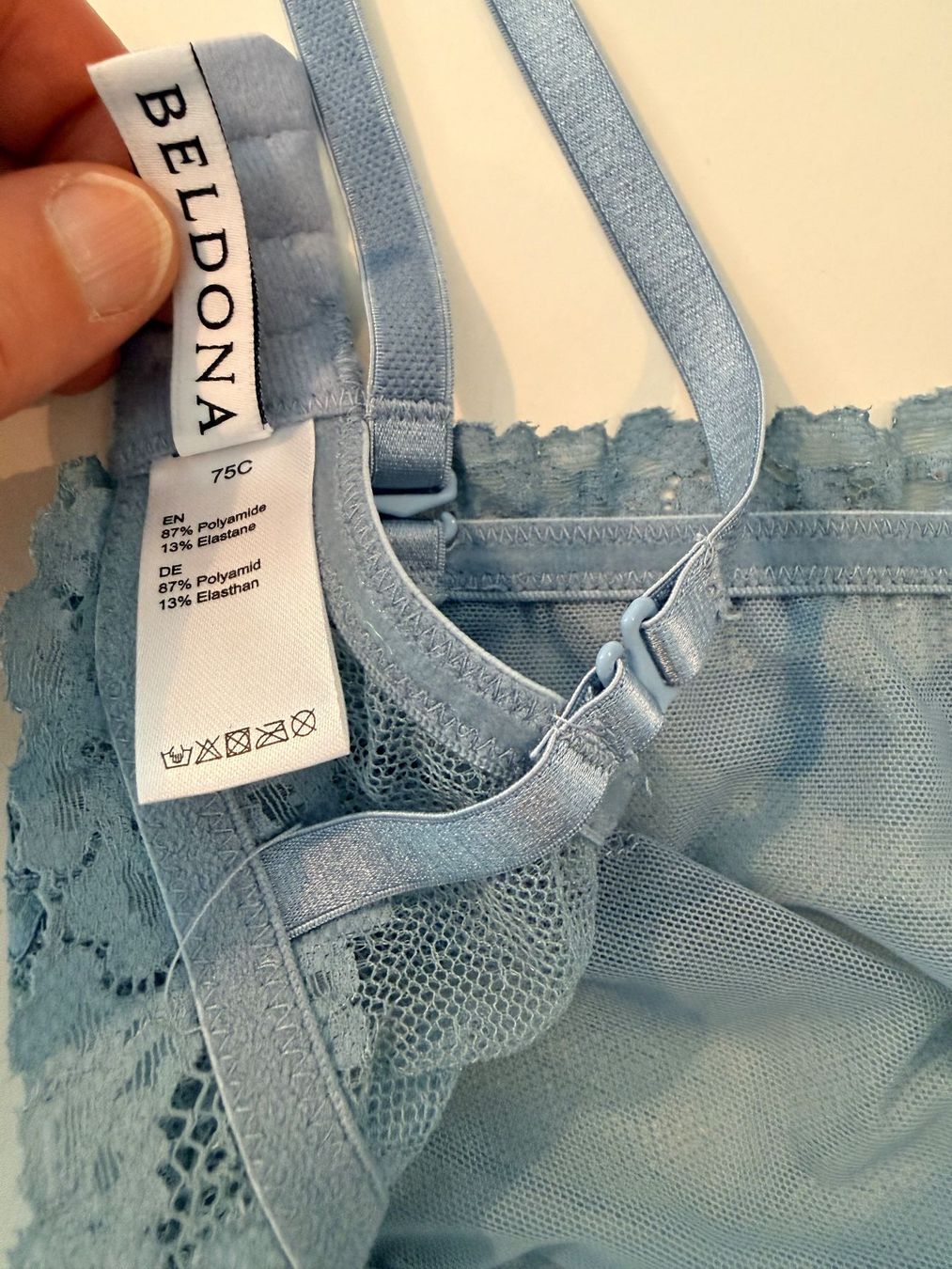 Beldona Altra biancheria intima: BELDONA, BH ELOUISE, Grösse 75C, Farbe Hellblau – Nuovo e nell'imballaggio originale da Rudolfstetten venduto da gst_g7xl 7