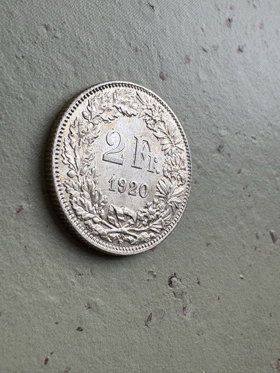 Tutti le monete: 2-Franken 1920 gutes Stück – Usato da Zürich venduto da mysilvercoin 2