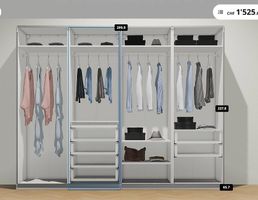 IKEA PAX Kleiderschrank 300 × 238 cm  komplett ausgestattet
