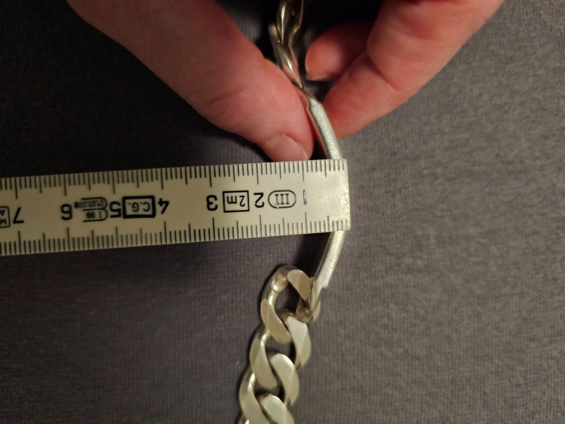 Bracciali & Braccialetti: Panzerkette grob aus 925 Silber – Usato da Turgi venduto da Seeker1989 4